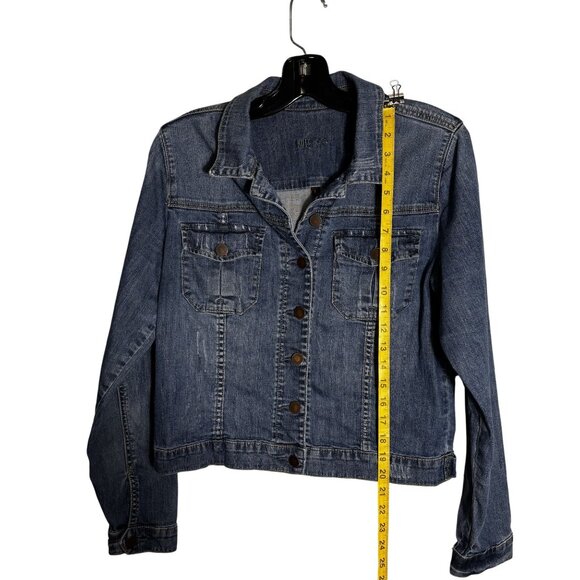 Kut From The Kloth Blue Denim Jacket Size L - Picture 7 of 11
